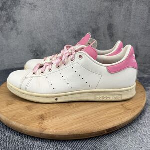 Adidas Stan Smith Primegreen Shoes Womens Size 8.5 White Pink Sneakers H03924